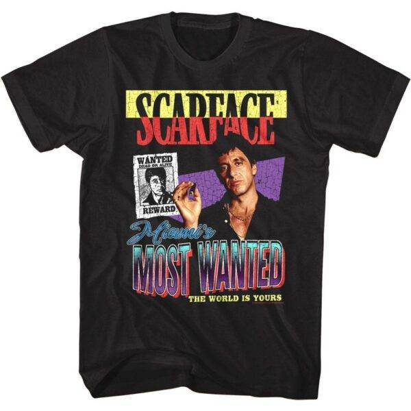 Scarface Miami’s Most Wanted Men’s T Shirt