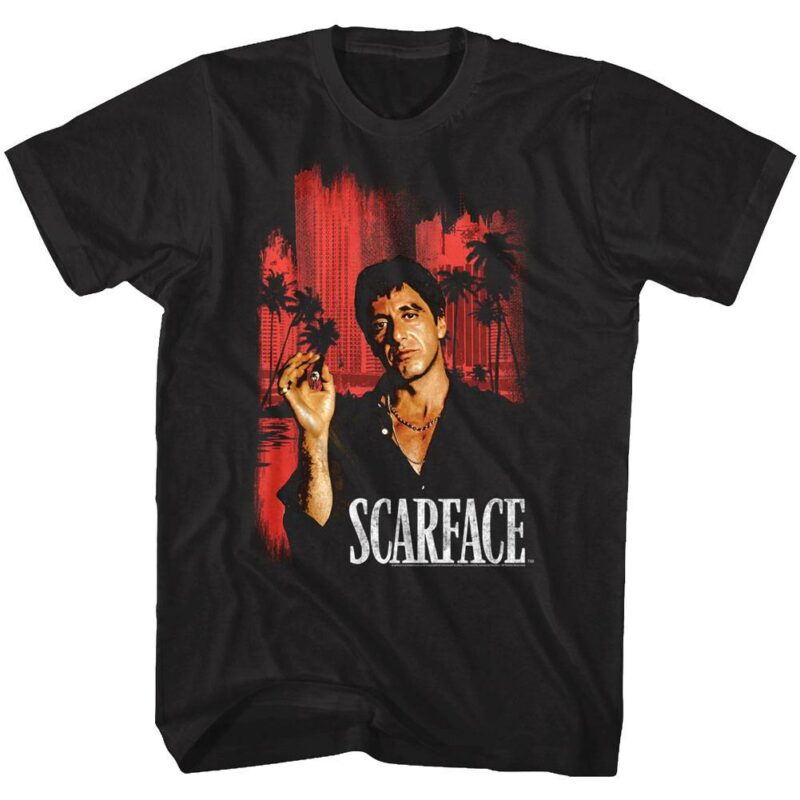 Scarface Miami Cityscape Men’s T Shirt