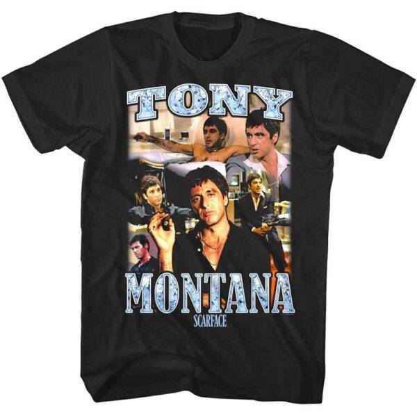 Scarface Tony Montana Montage Men’s T Shirt