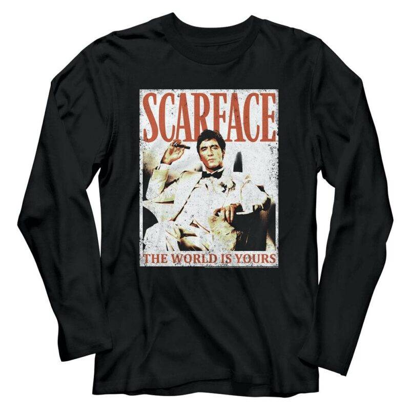 Scarface World is Yours Men’s Long Sleeve T Shirt