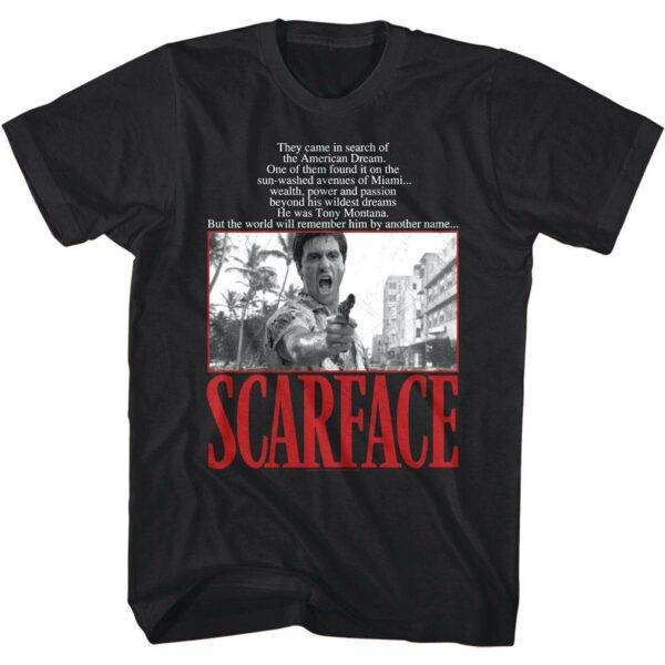 Scarface American Dream Quote Men’s T Shirt