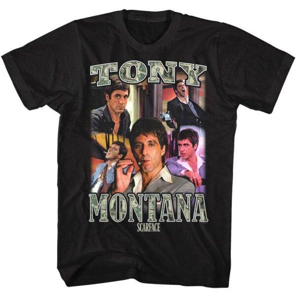 Scarface Tony Montana Money Montage Men’s T Shirt