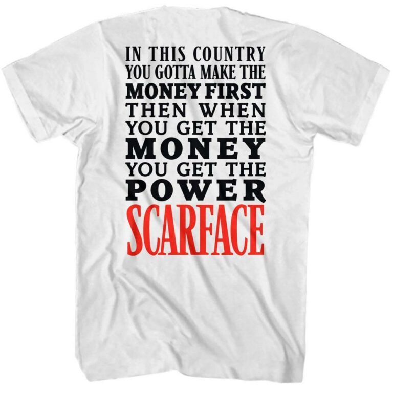 Scarface Power Moves Men's T Shirt - Image 4