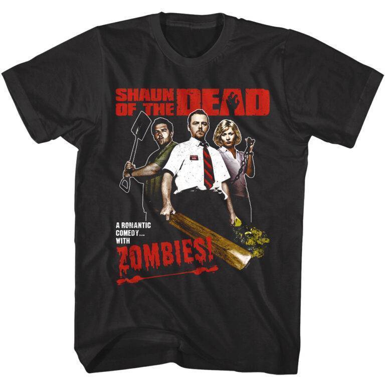 Shaun of the Dead Zombie Romantic Comedy Men’s T Shirt