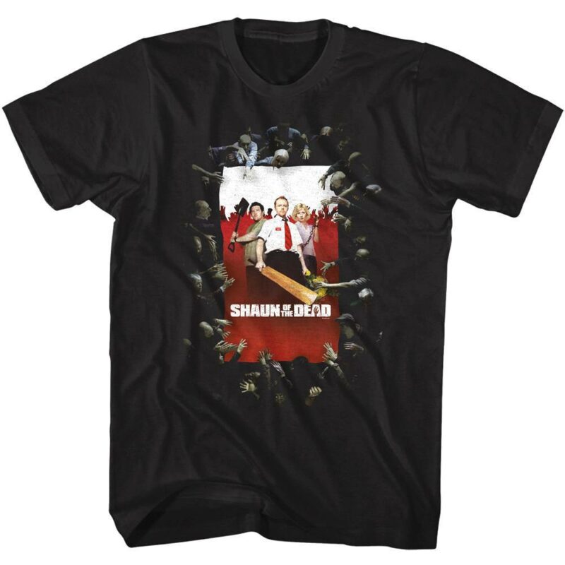 Shaun of the Dead Zombie Attack Men’s T Shirt