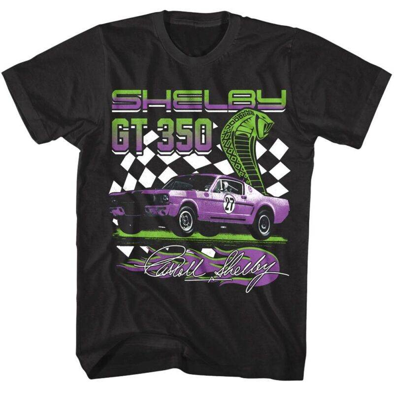 Shelby GT350 Checkered Flag Men’s T Shirt