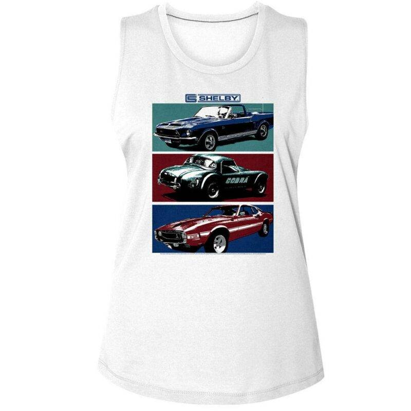 Shelby Cobra Car Colorblocks Women’s Tank