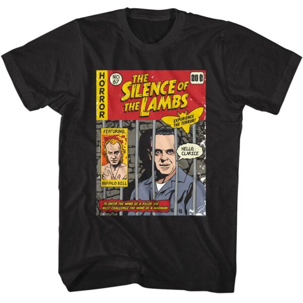 Silence of the Lambs Horror Comic Men’s T Shirt