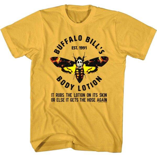 Silence of The Lambs Buffalo Bill's Body Lotion Men's Gold T Shirt