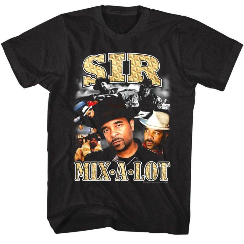 Sir Mix A Lot 24k Gold Montage T-Shirt