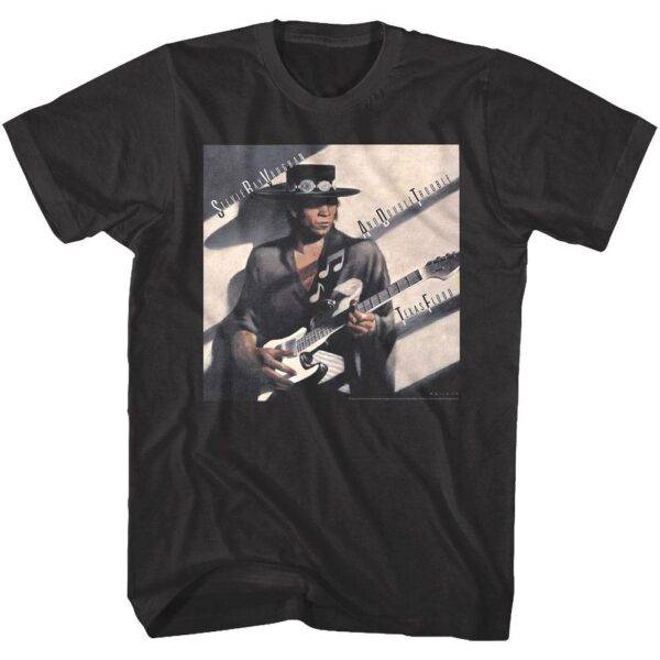 Stevie Ray Vaughan & Double Trouble Texas Flood Album Men’s T Shirt