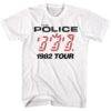 The Police Ghost in the Machine Tour 1982 Men's White T Shirt