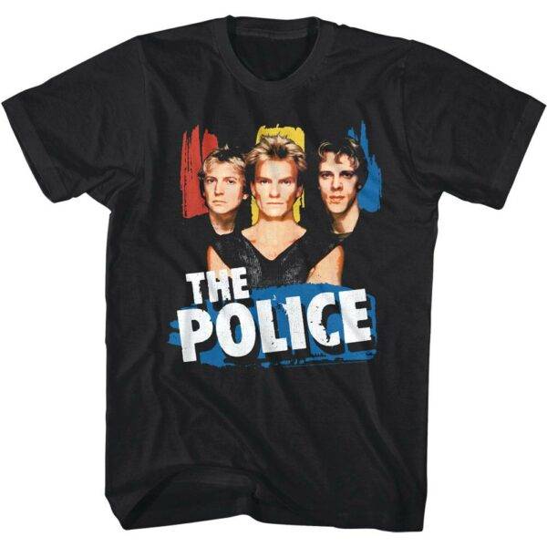 Sting u0026 The Police Ghost in the Machine Tour T-Shirt Graphic Tees