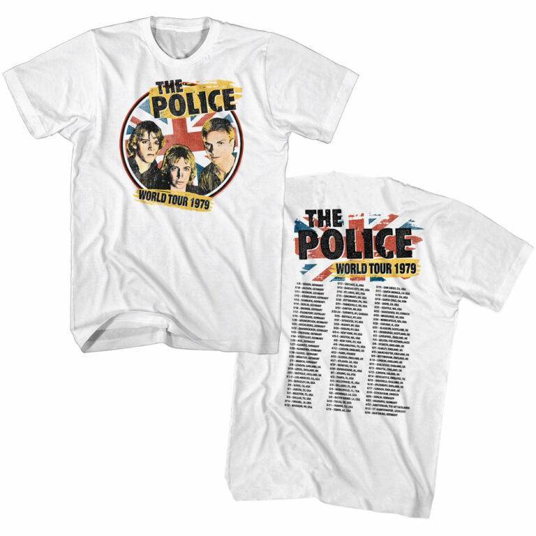 The Police Around The World Tour 1979 Men's T Shirt