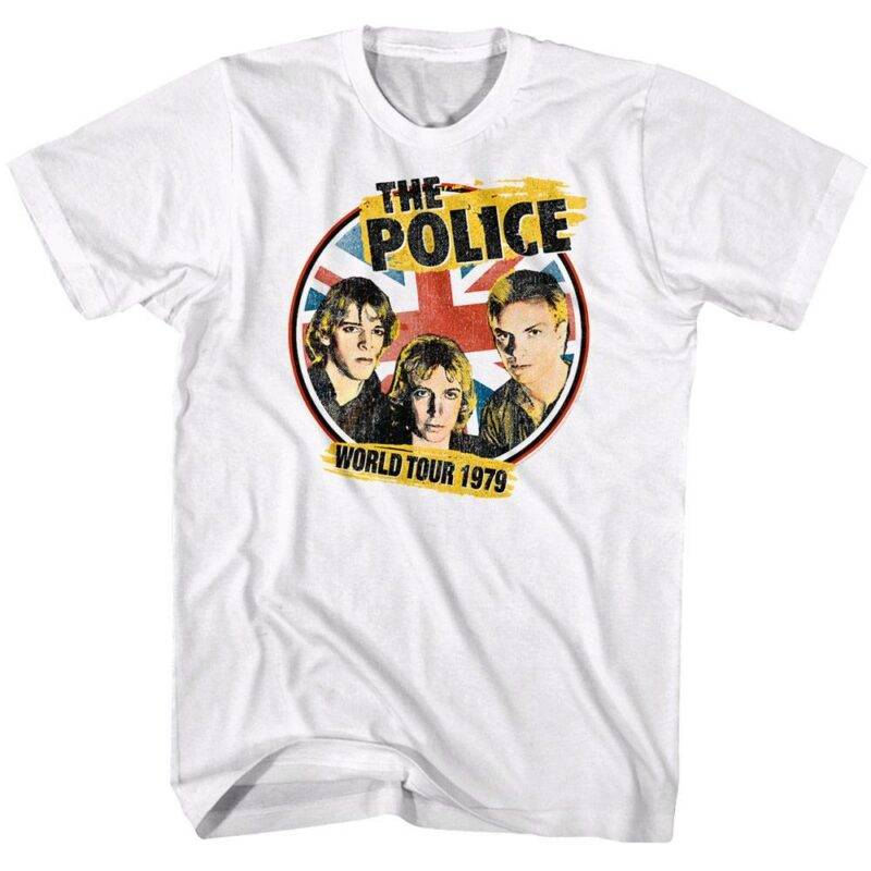 The Police Around The World Tour 1979 Men's T Shirt