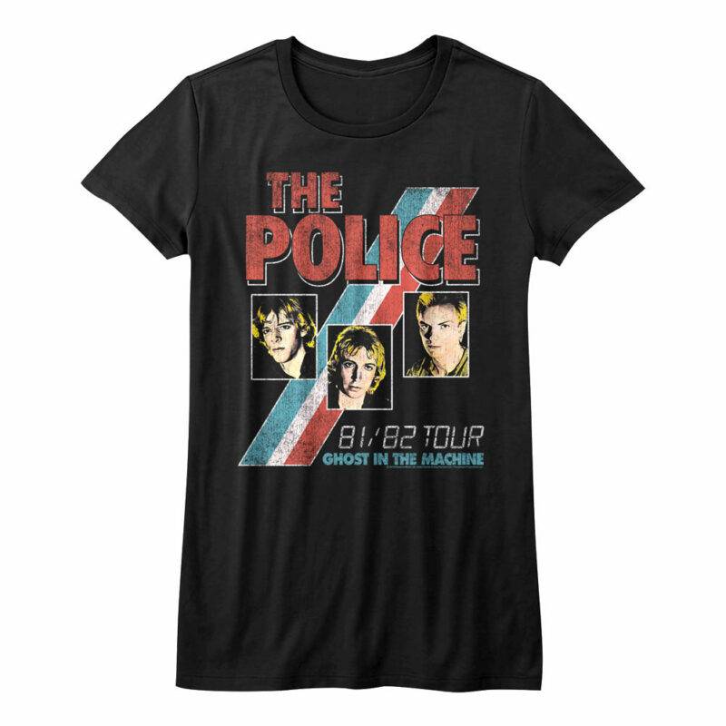Sting & The Police Ghost in the Machine Tour 1981-82 Women's T Shirt
