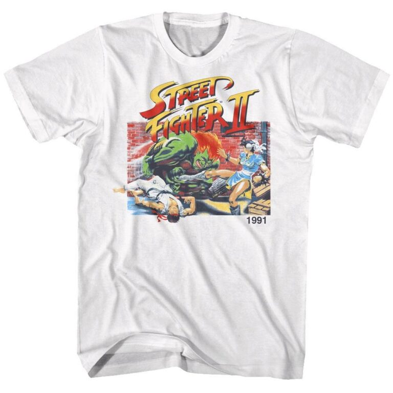 Street Fighter 2 1991 Poster T-Shirt