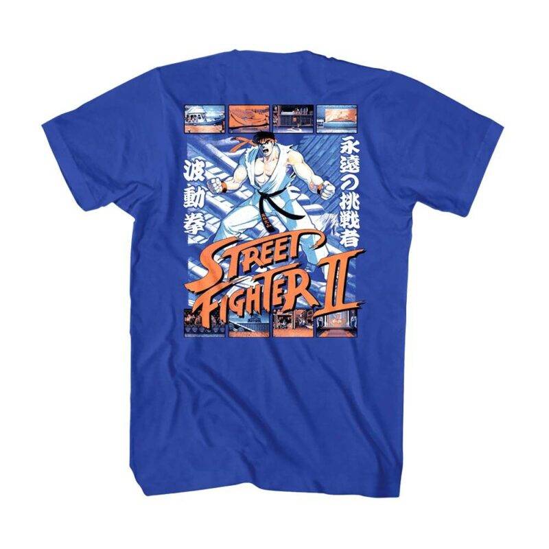 Street Fighter 2 Ryu Stage Select Men’s T Shirt