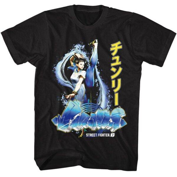 Street Fighter 6 Chun Li Graffiti T-Shirt