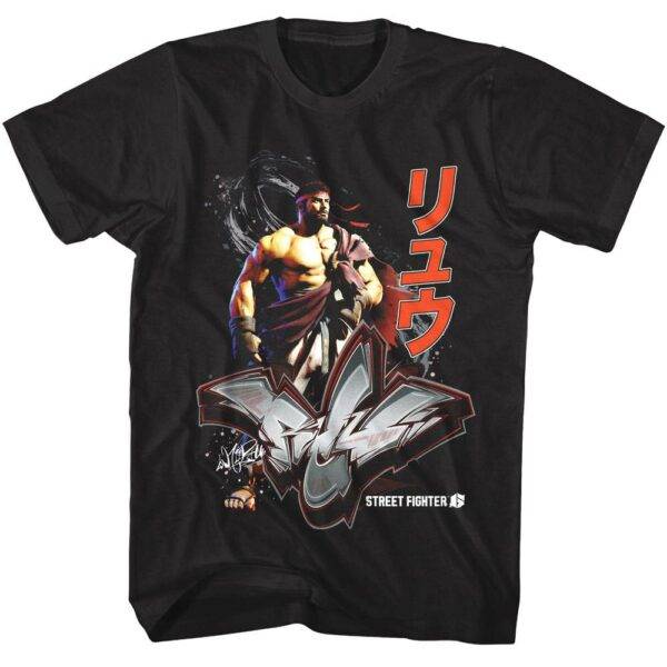 Street Fighter 6 Ryu Graffiti T-Shirt