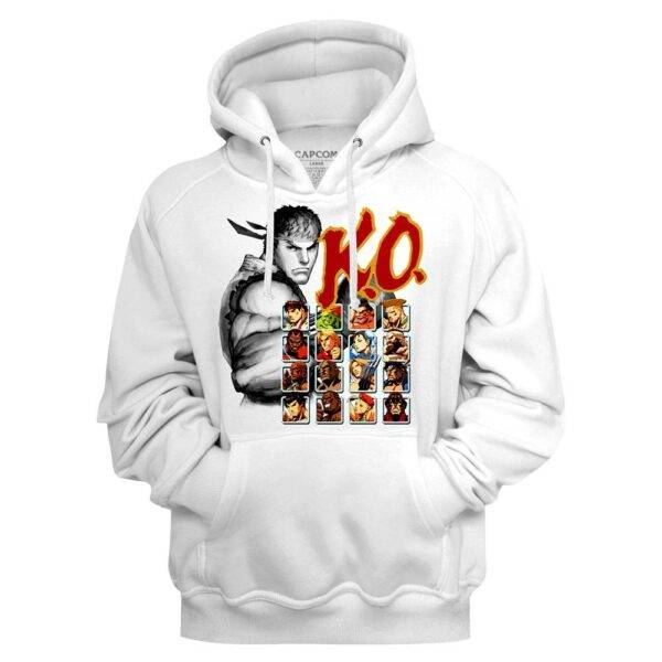 Street Fighter Ryu KO Player Select Hoodie