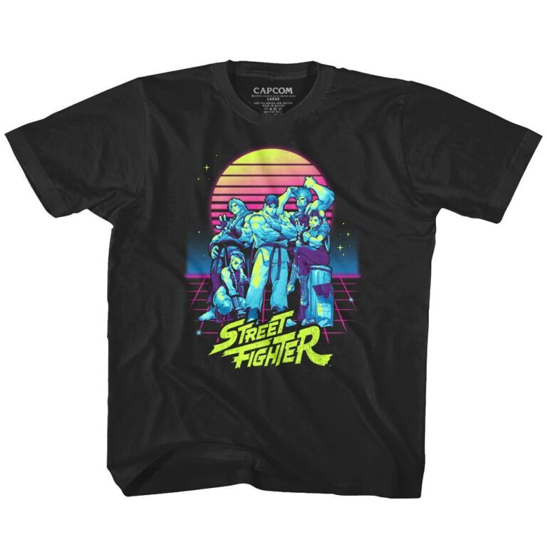 Street Fighter Neon Sunset T-Shirt