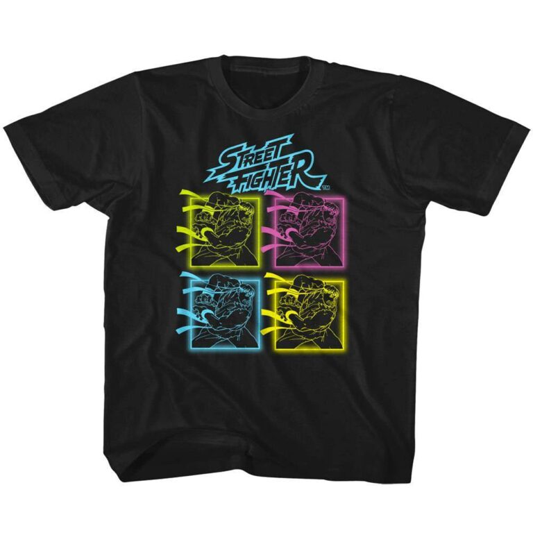 Street Fighter Ryu Neon Hadoken T-Shirt