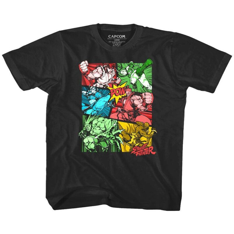 Street Fighter POW Comic Graphics T-Shirt