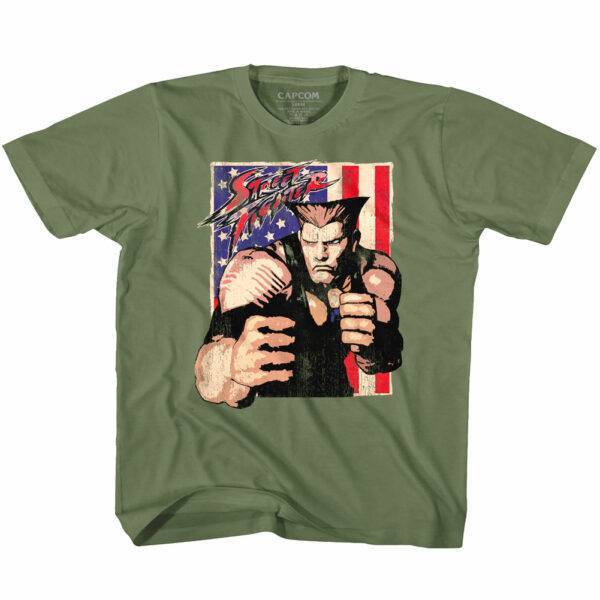Street Fighter Guile American Soldier T-Shirt