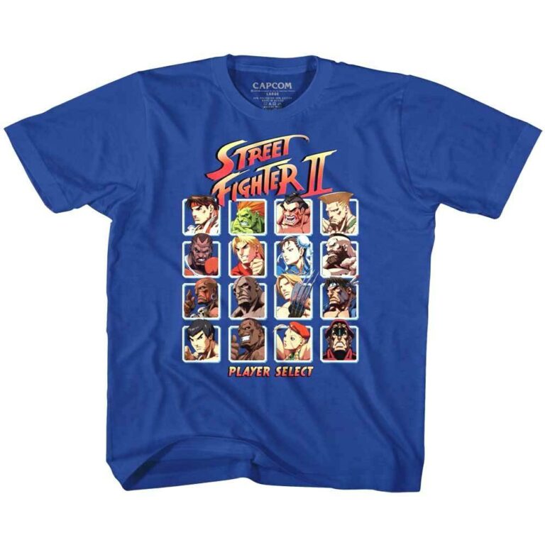 Street Fighter Turbo Player Select T-Shirt