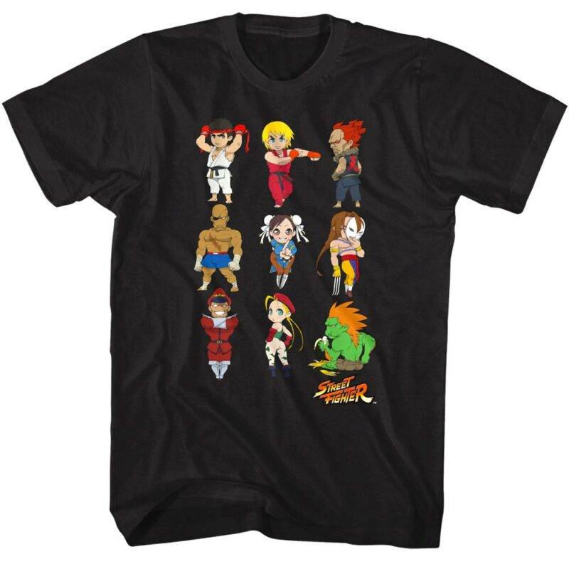 Street Fighter Chibi Characters T-Shirt