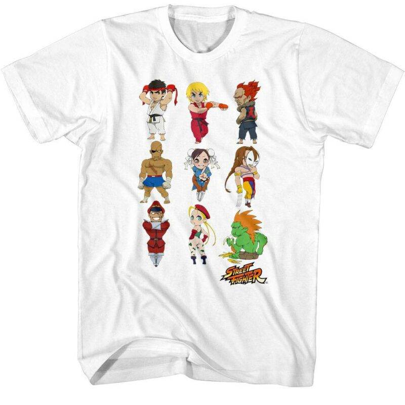 Street Fighter Chibi Characters T-Shirt