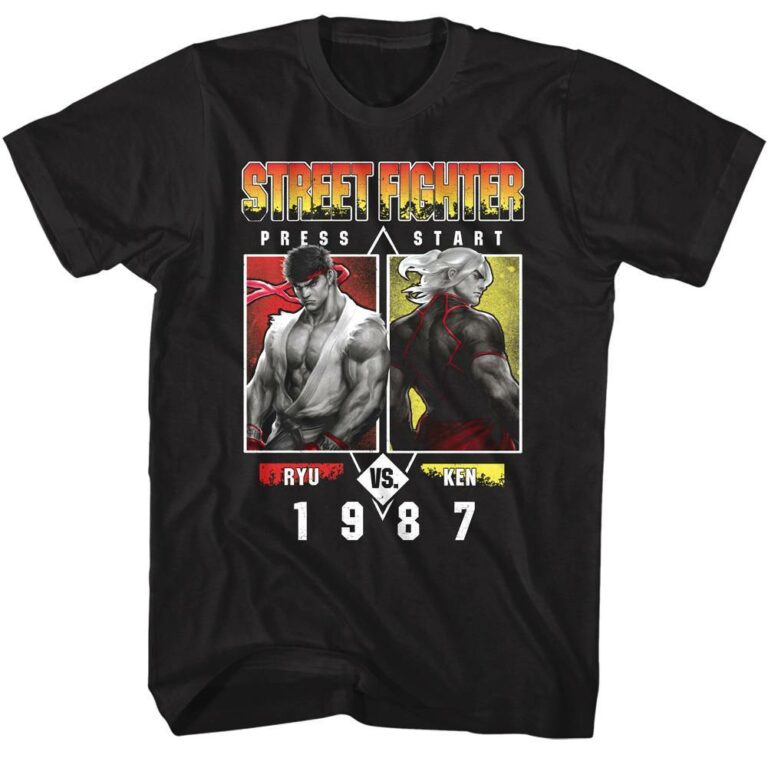 Street Fighter Ryu v Ken 1987 T-Shirt