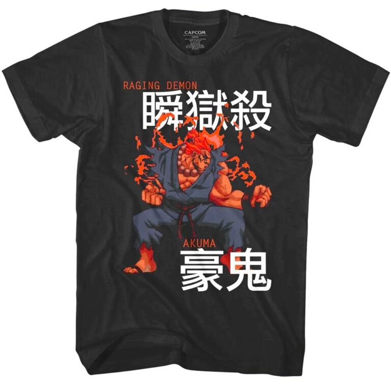 Street Fighter Akuma Raging Demon T-Shirt