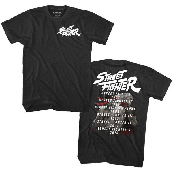 Street Fighter Release Dates T-Shirt