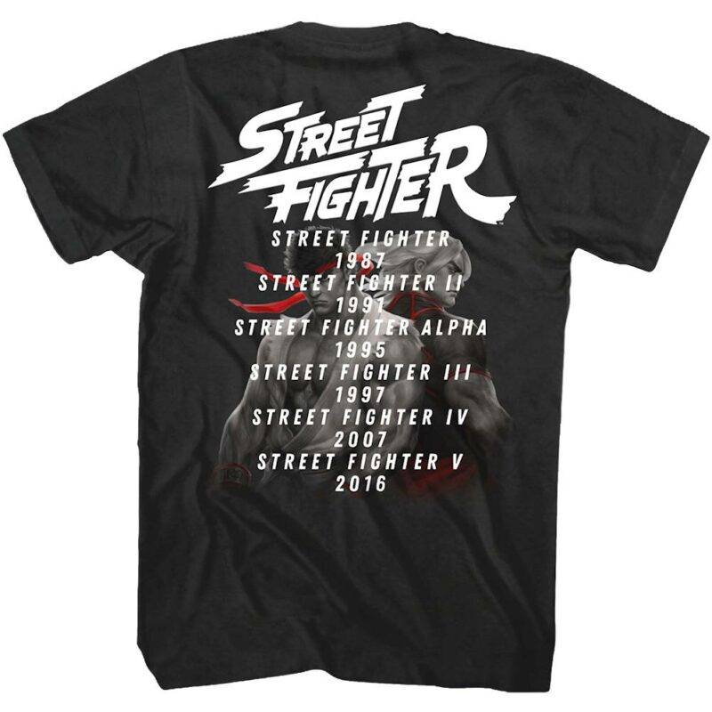 Street Fighter Release Dates T-Shirt