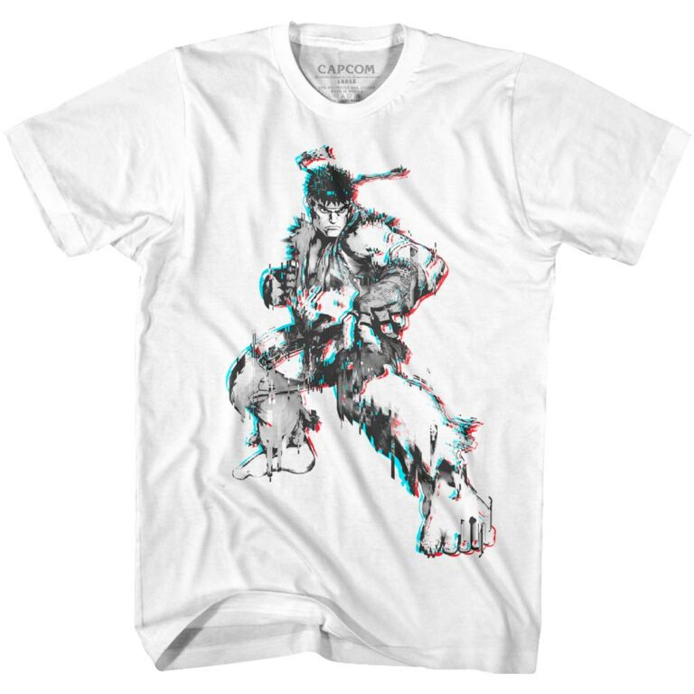 Street Fighter Ryu System Glitch T-Shirt