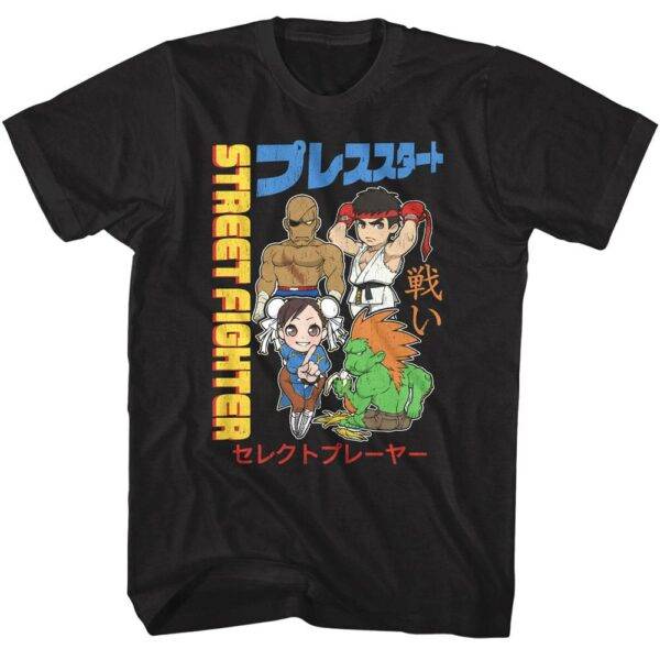 Street Fighter Japanese Chibis T-Shirt