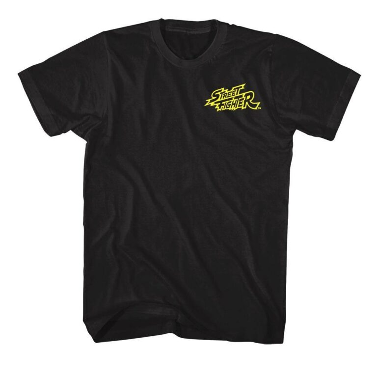 Street Fighter Synthwave Sunset Men's T Shirt - Image 3