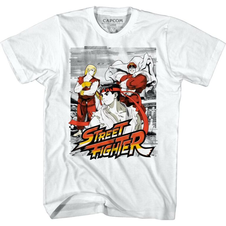 Street Fighter M.Bison Ken Ryu T-Shirt