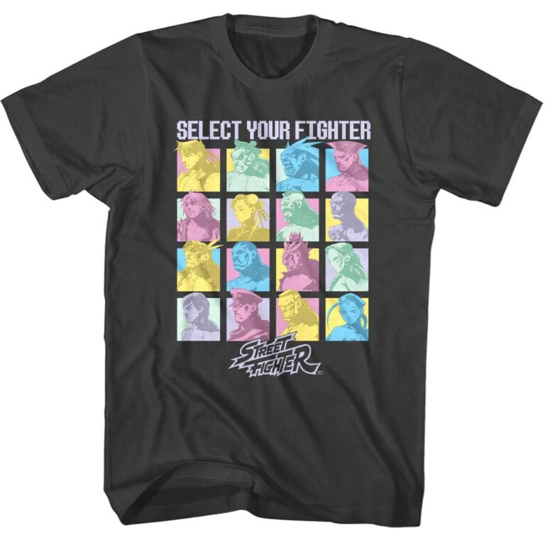 Street Fighter Pastel Colorblock Select T-Shirt