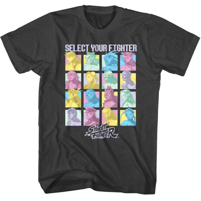 Street Fighter Pastel Colorblock Select T-Shirt