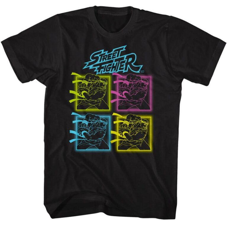 Street Fighter Ryu Neon Hadoken T-Shirt