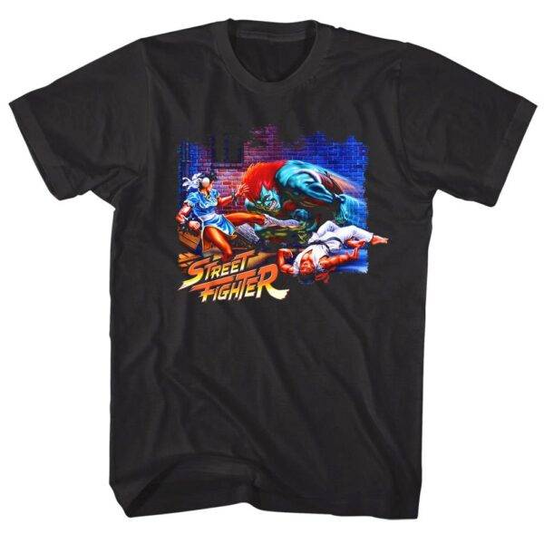 Street Fighter Blanka v Chun-Li T-Shirt