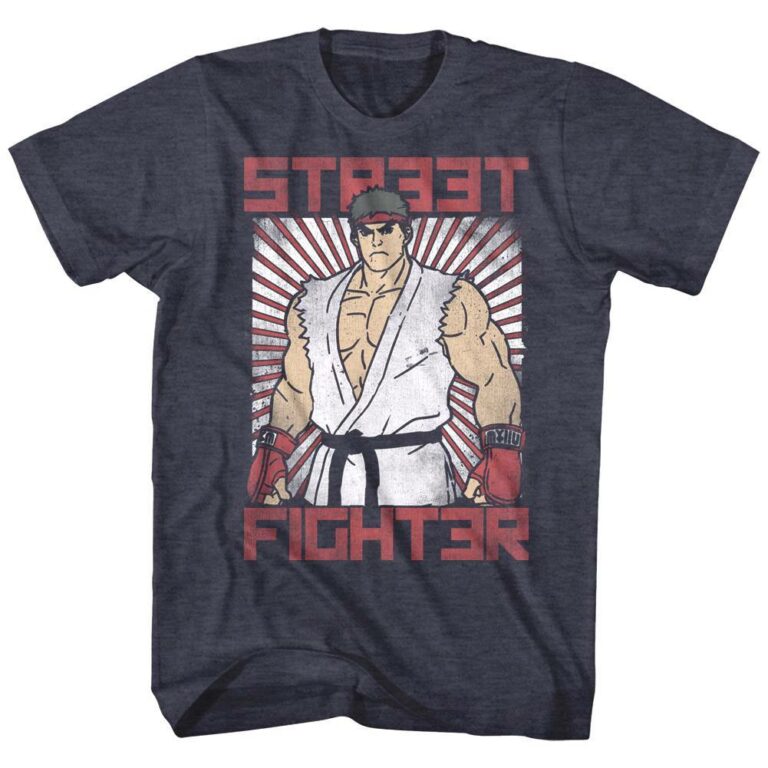 Street Fighter Ryu Rising Sun T-Shirt