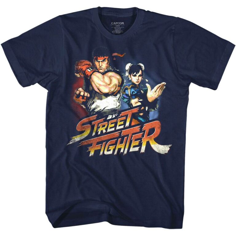 Street Fighter Ryu & Chun-Li Men’s T Shirt