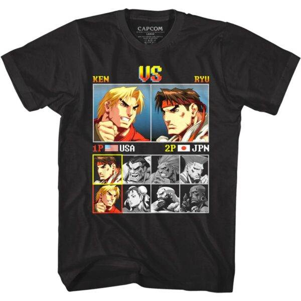 Street Fighter Ken Vs Ryu T-Shirt