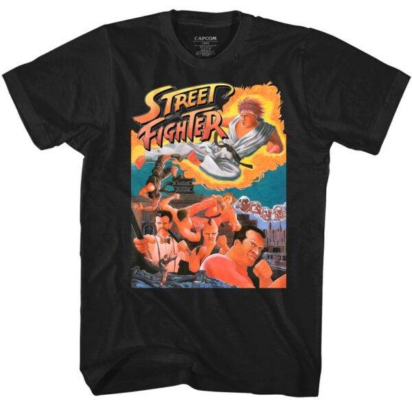 Street Fighter Original Game Cover T-Shirt