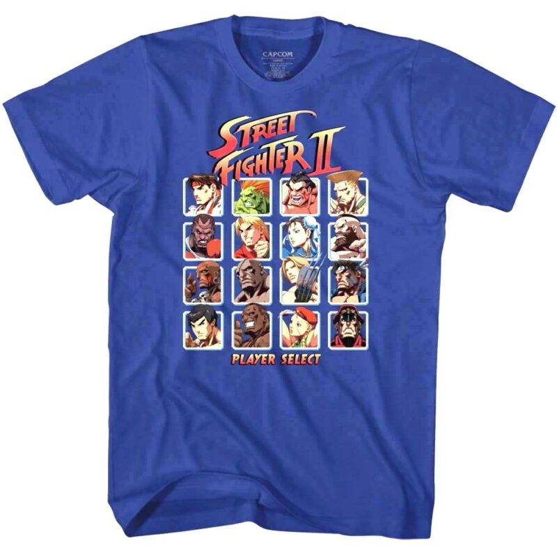 Street Fighter Turbo Player Select T-Shirt