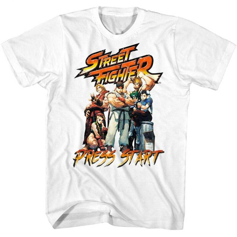 Street Fighter Press Start Again T-Shirt